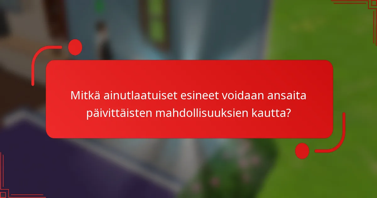 Mitkä ainutlaatuiset esineet voidaan ansaita päivittäisten mahdollisuuksien kautta?
